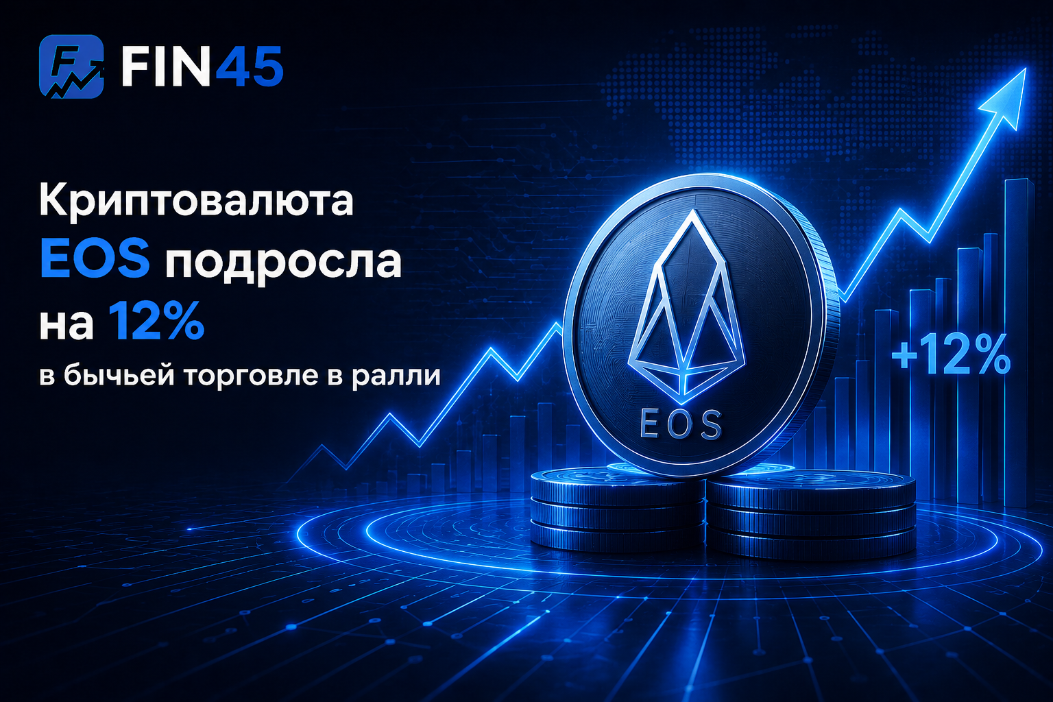 Криптовалюта EOS подросла на 12% в бычьей торговле в ралли